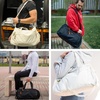 BAGSMART Gym Bag for Men, 31L Sports Travel Duffle Bag With Shoe Compartment, Waterproof Gym Duffel Bag for Men Travel, Carry On Weekender Workout Bag, Black