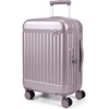 BAGSMART 20″ Expandable PC Carry-On Luggage Spinner Wheels, Green(Purple)