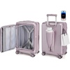 BAGSMART 20″ Expandable Top-Opening Carry-On, Double Spinner, TSA, Purple(Purple)
