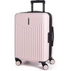 BAGSMART 20″ Spinner Carry-On, PC Hardside Expandable, TSA Lock, Pink(BlackPink)