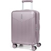 BAGSMART 20″ Spinner Carry-On, PC Hardside Expandable, TSA Lock, Pink(Purple)