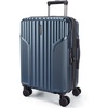 BAGSMART Carry On Luggage 22x14x9 Airline Approved, Expandable Suitcase with Wheels, Pink Lavender(Dark Blue)