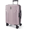 BAGSMART Carry On Luggage 22x14x9 Airline Approved, Expandable Suitcase with Wheels, Pink Lavender(Pink Lavender)