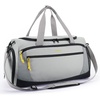 BAGSMART Gym Bag, 31L Sports Travel Duffle Bag With Shoe Compartment, Waterproof Gym Duffel Bag for Men&Women Travel, Carry On Weekender Workout Bag, Grey