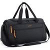 BAGSMART Gym Bag for Men, 31L Sports Travel Duffle Bag With Shoe Compartment, Waterproof Gym Duffel Bag for Men Travel, Carry On Weekender Workout Bag, Black