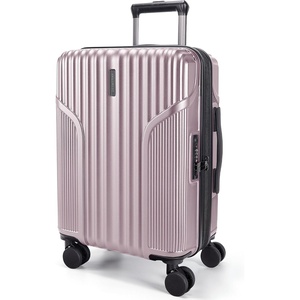 BAGSMART Carry On Luggage 22x14x9 Airline Approved, Expandable Suitcase with Wheels, Pink Lavender(Pink Lavender)