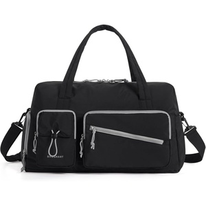 BAGSMART Gym Bag with Shoe Compartment – 29L Personal Travel Duffle Bag for Women & Men – Weekender Overnight Carry On Bag