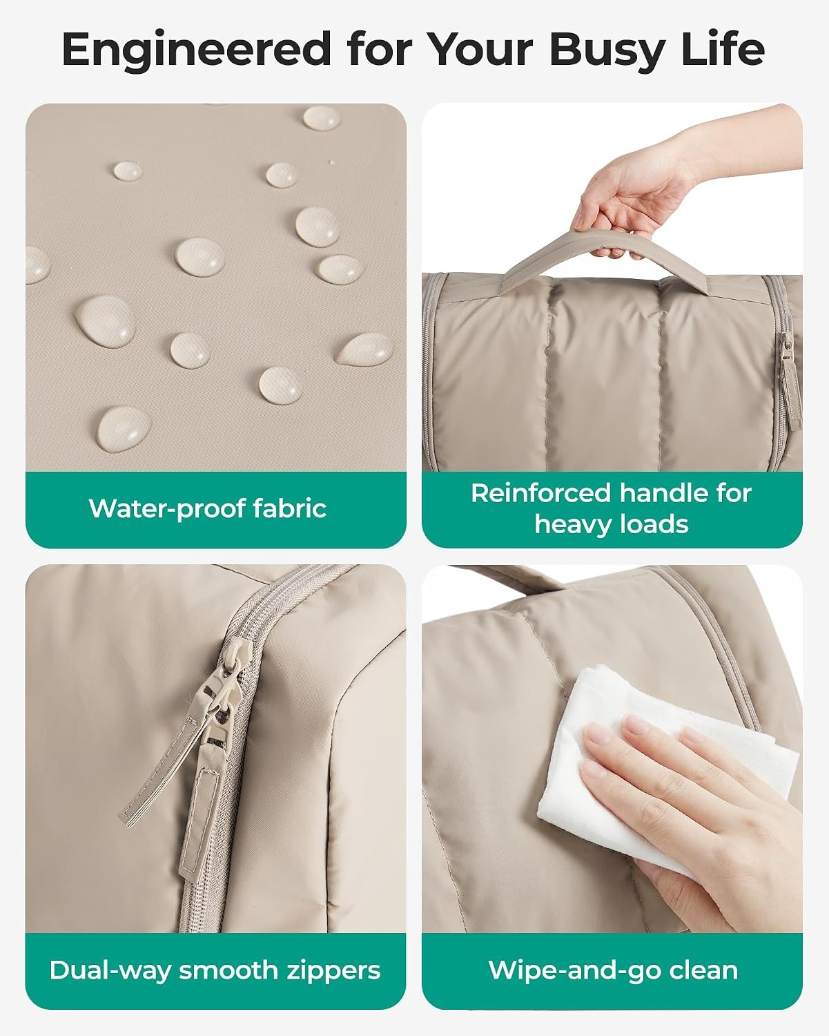 image:imageBAGSMART Hair Tool Travel Bag Compatible with Shark FlexStyle Wide OpenDusty Rose