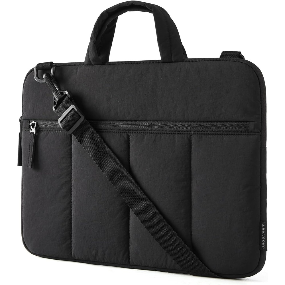 image:imageBAGSMART 1314 Inch Laptop Sleeve with Handle Slim Protective Case for WorkNBlack