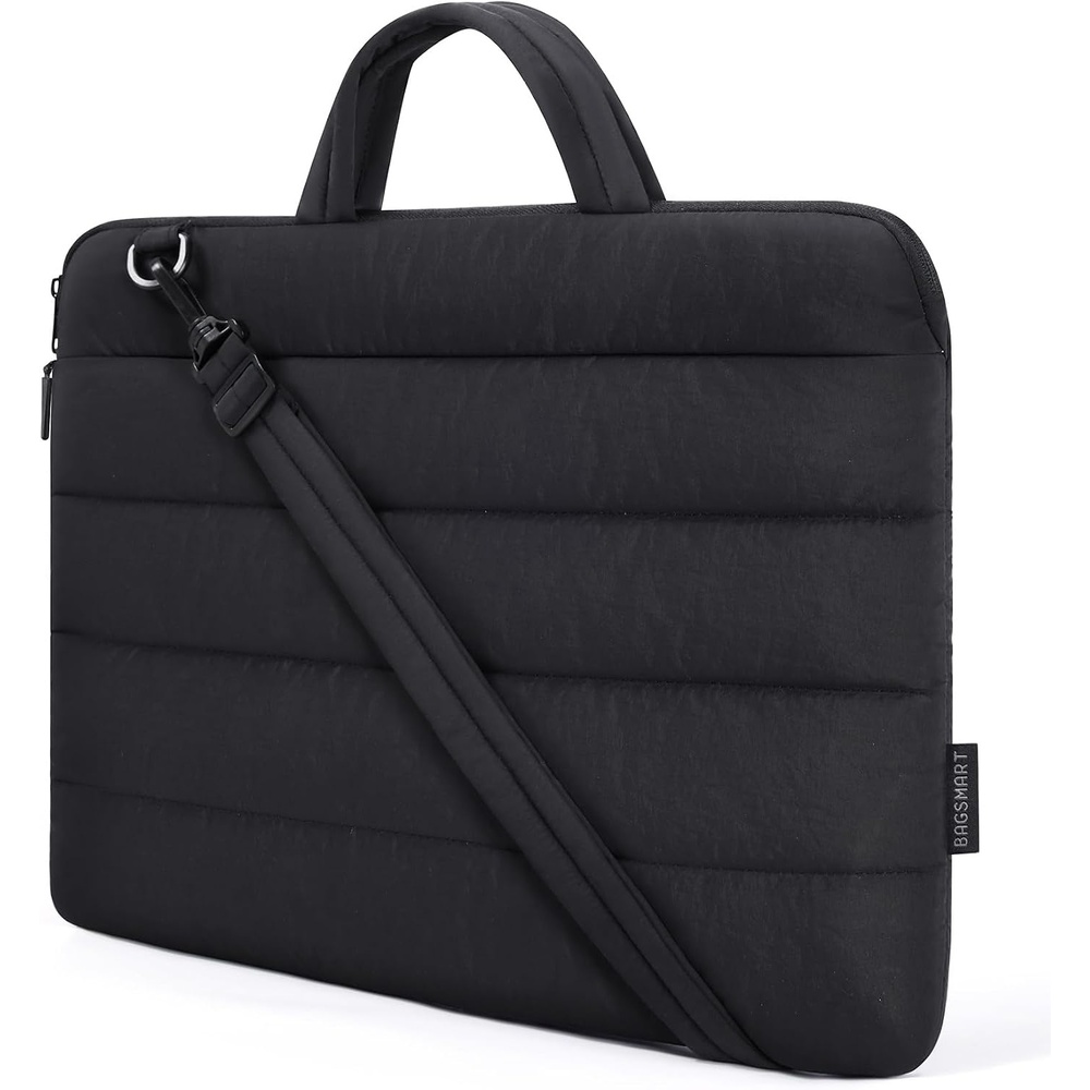 image:imageBAGSMART 1314 Inch Laptop Sleeve with Handle Slim Protective Case for WorkRBlack