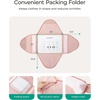 BAGSMART Garment Folder Packing Cubes for Travel, 4 Set Lightweight Travel Cubes for Wrinkle Free, Durable Suitcase Organizers Bag Set for Travel Essentials Baby Pink(Baby Pink)