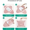 BAGSMART Garment Folder Packing Cubes for Travel, 4 Set Lightweight Travel Cubes for Wrinkle Free, Durable Suitcase Organizers Bag Set for Travel Essentials Baby Pink(Baby Pink)
