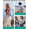 BAGSMART Small Backpacks for Women, Puffer Mini Backpack Purse with Pouch(A-latte Brown)