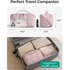BAGSMART Spacious Travel Makeup Bag, Water-Resistant Toiletry Organizer(Chocolate Brown)