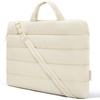BAGSMART 13-14 Inch Laptop Sleeve with Handle Slim Protective Case for Work(R-light Beige)