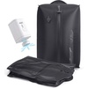 BAGSMART 2 Pack Travel Vacuum Storage Bags with Electric Pump, Gray(Black)