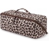 BAGSMART Hair Tool Travel Bag Compatible with Shark FlexStyle, Wide Open(Leopard Print)