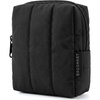 BAGSMART Puffy Padded Travel Makeup Bag Duo Large & Small for Women, Black(02-Black)