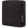 BAGSMART Small Corduroy Makeup Bag, Cosmetic Pouch for Women with Pocket(01-Black Mini)