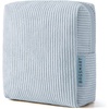 BAGSMART Small Corduroy Makeup Bag, Cosmetic Pouch for Women with Pocket(01-Dawn Blue Mini)