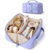 BAGSMART Spacious Travel Makeup Bag, Water-Resistant Toiletry Organizer(Lavender Purple)