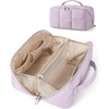 BAGSMART Spacious Travel Makeup Bag, Water-Resistant Toiletry Organizer(Purple)