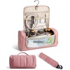 BAGSMART Travel Hair Tool Organizer for Dyson Airwrap, with Heat Mat(Dusty Rose)
