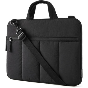 BAGSMART 13-14 Inch Laptop Sleeve with Handle Slim Protective Case for Work(N-Black)