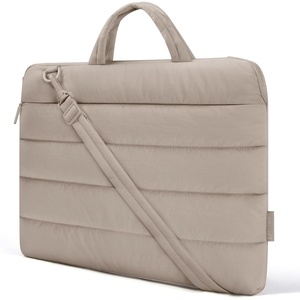 BAGSMART 13-14 Inch Laptop Sleeve with Handle Slim Protective Case for Work(R-Brown)