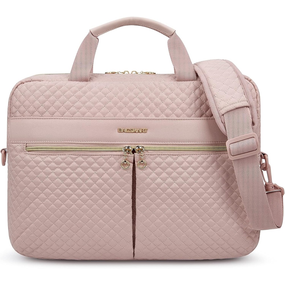 image:imageBAGSMART Laptop Bag 156173 Inch Briefcase for Women Large Laptop Case Computer Bag Office Travel Business BlackPink