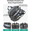 BAGSMART 3 In 1 Laptop Bag for Men, Computer Briefcase 17.3 Inch Laptop Water-Repellent Shoulder Bag, Computer Bag Business Travel Office, Black(Deep Blue)