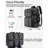 BAGSMART 3 In 1 Laptop Bag for Men, Computer Briefcase 17.3 Inch Laptop Water-Repellent Shoulder Bag, Computer Bag Business Travel Office, Black(Deep Blue)