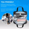 BAGSMART Laptop Bag, 15.6 Inch Briefcase Men, Lockable Computer Bag Work Bag, Water-Repellent Shoulder Messenger Bag Travel Office Business, Black(Black-18.4 Inch)