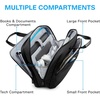 BAGSMART Laptop Bag, 15.6 Inch Briefcase Men, Lockable Computer Bag Work Bag, Water-Repellent Shoulder Messenger Bag Travel Office Business, Black(Black-18.4 Inch)