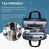 BAGSMART Laptop Bag, 15.6 Inch Briefcase Men, Lockable Computer Bag Work Bag, Water-Repellent Shoulder Messenger Bag Travel Office Business, Black(Dark Blue-17.3 Inch)