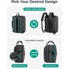 BAGSMART Laptop Bag, 15.6 Inch Briefcase Men, Lockable Computer Bag Work Bag, Water-Repellent Shoulder Messenger Bag Travel Office Business, Black(Gray-【3-in-1】)