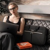 BAGSMART Laptop Bag, 15.6/17.3 Inch Briefcase for Women Large Laptop Case Computer Bag Office Travel Business, Black(Black)