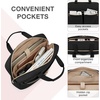BAGSMART Laptop Bag, 15.6/17.3 Inch Briefcase for Women Large Laptop Case Computer Bag Office Travel Business, Black(Black)