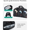 BAGSMART Rolling Duffle Bag with Wheels, 36L Travel Bag with Water-proof Pockets, Airline-Approved Carry On Duffel Bag with Handle, Clame
