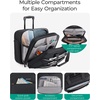 BAGSMART Rolling Laptop Bag, Briefcase with Wheels 17.3 Inch Laptop, Black(Black)