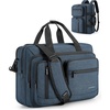 BAGSMART 3 In 1 Laptop Bag for Men, Computer Briefcase 17.3 Inch Laptop Water-Repellent Shoulder Bag, Computer Bag Business Travel Office, Black(Deep Blue)