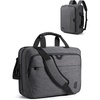 BAGSMART Laptop Bag, 15.6 Inch Briefcase Men, Lockable Computer Bag Work Bag, Water-Repellent Shoulder Messenger Bag Travel Office Business, Black(Gray-【3-in-1】)