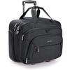 BAGSMART Rolling Laptop Bag, Briefcase with Wheels 17.3 Inch Laptop, Black(Black)