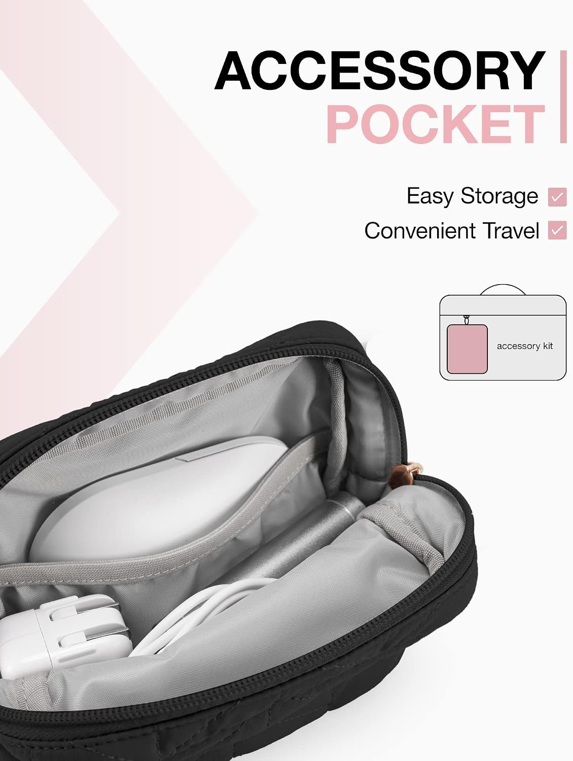 image:imageBAGSMART Laptop Case 1516 inch with Handle Laptop Bag Sleeve PaddedWith AccessoriesBlack