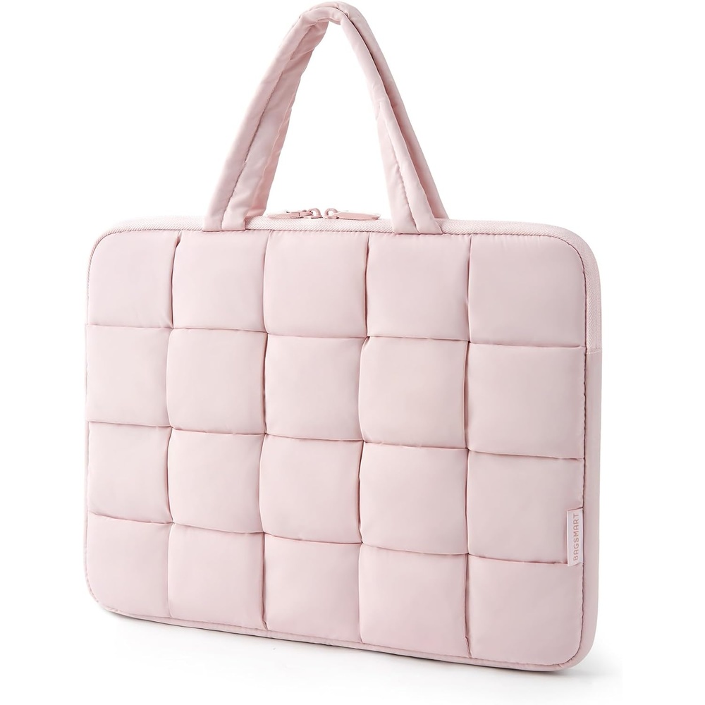 image:imageBAGSMART Laptop Sleeve 1516 Inch Puffy Lightweight Protective CaseNpink
