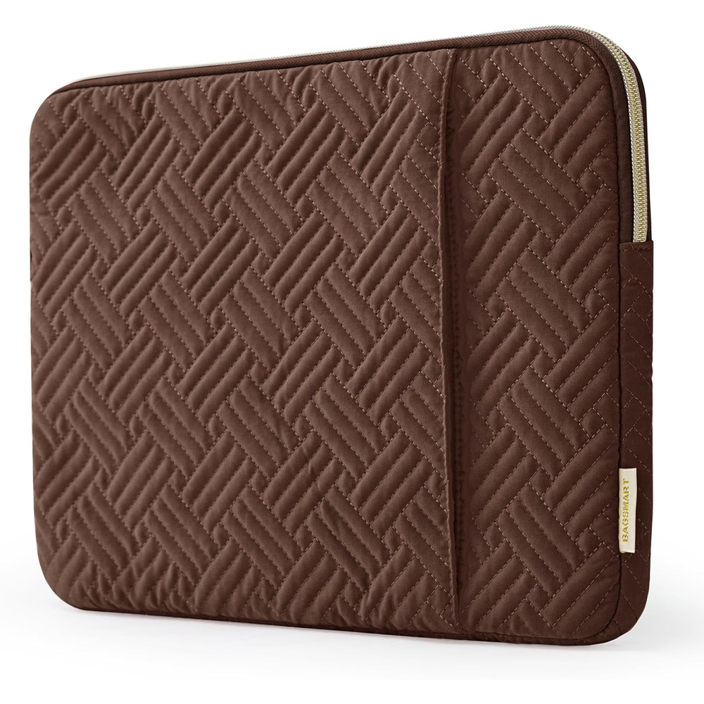 image:imageBAGSMART Lightweight Laptop Sleeve with Pocket Protective Laptop CaseCoffee Brown