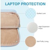 BAGSMART 13-Inch Laptop Sleeve, Black, Polyester(Blue-Shoulder Strap)