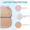 BAGSMART 13-Inch Laptop Sleeve, Black, Polyester(Pink-Shoulder Strap)