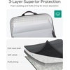 BAGSMART 15.6-16 inch Laptop Computer Case with Strap,Shockproof Waterproof Laptop Bag with Sturdy Handle(Black)