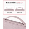 BAGSMART Laptop Sleeve Bag Compatible with MacBook Air/Pro, 13-13.3 inch Notebook, Pro 14 Inch, Air M2 13 Case Accessories Bag, Pink